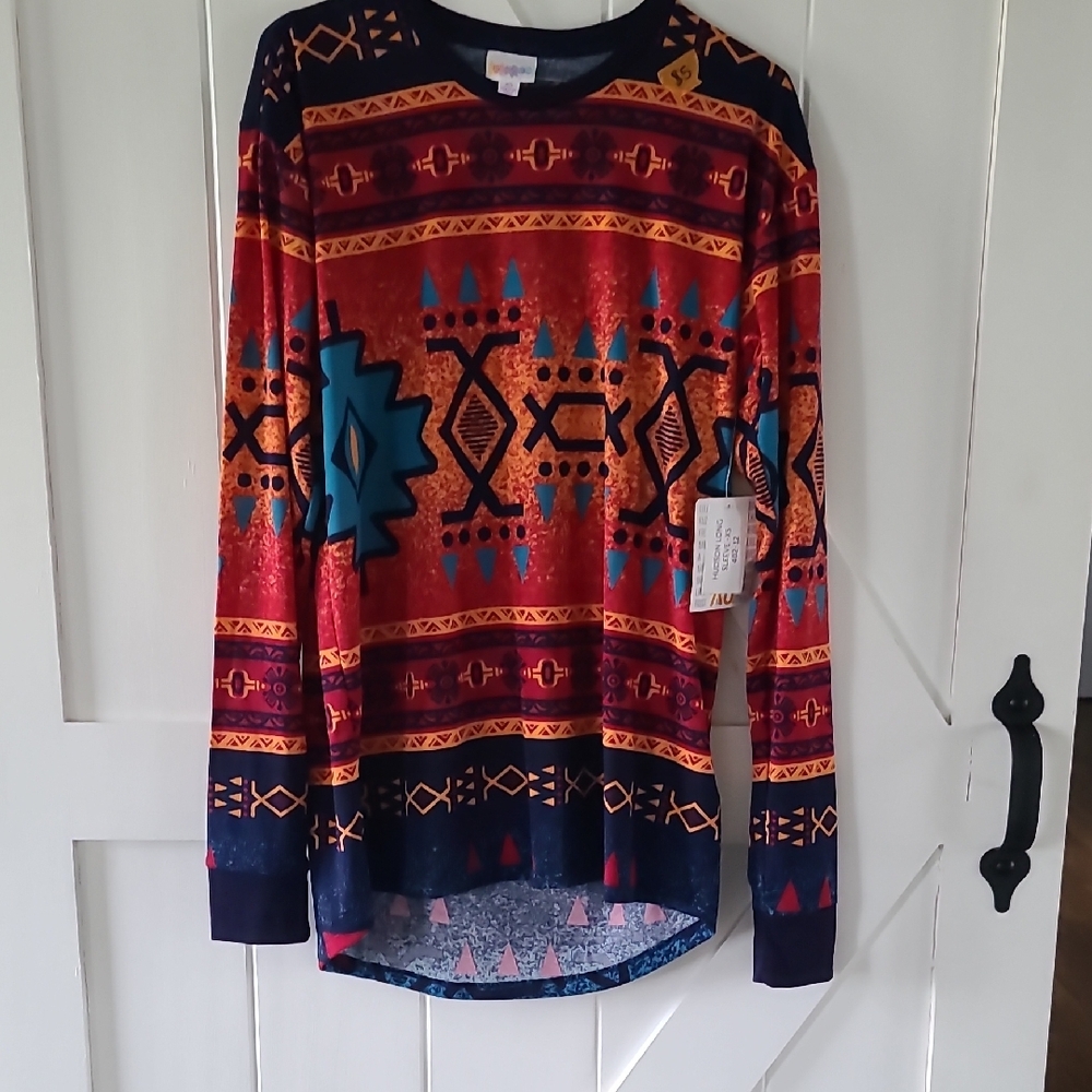 Lularoe Tribal Print Long Sleeve Hudson